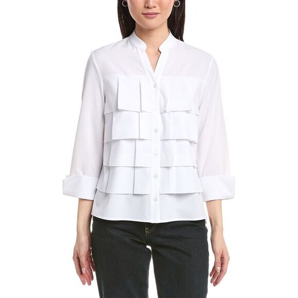 Joseph Ribkoff Tops - Joseph Ribkoff Womens  Long Sleeve Shirt, White